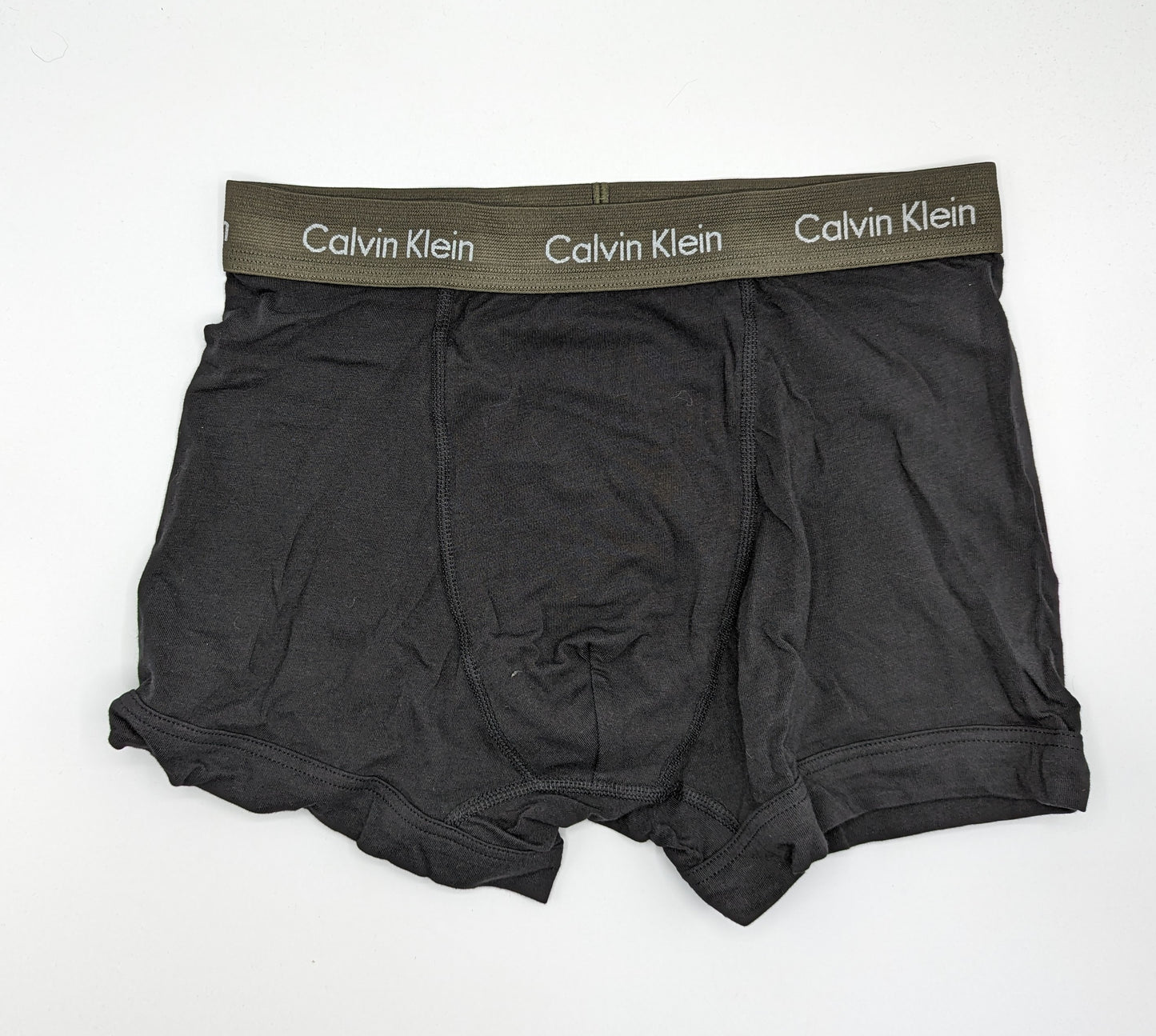 CALVIN KLEIN 3 Pack Cotton Stretch Boxer Trunks - Black