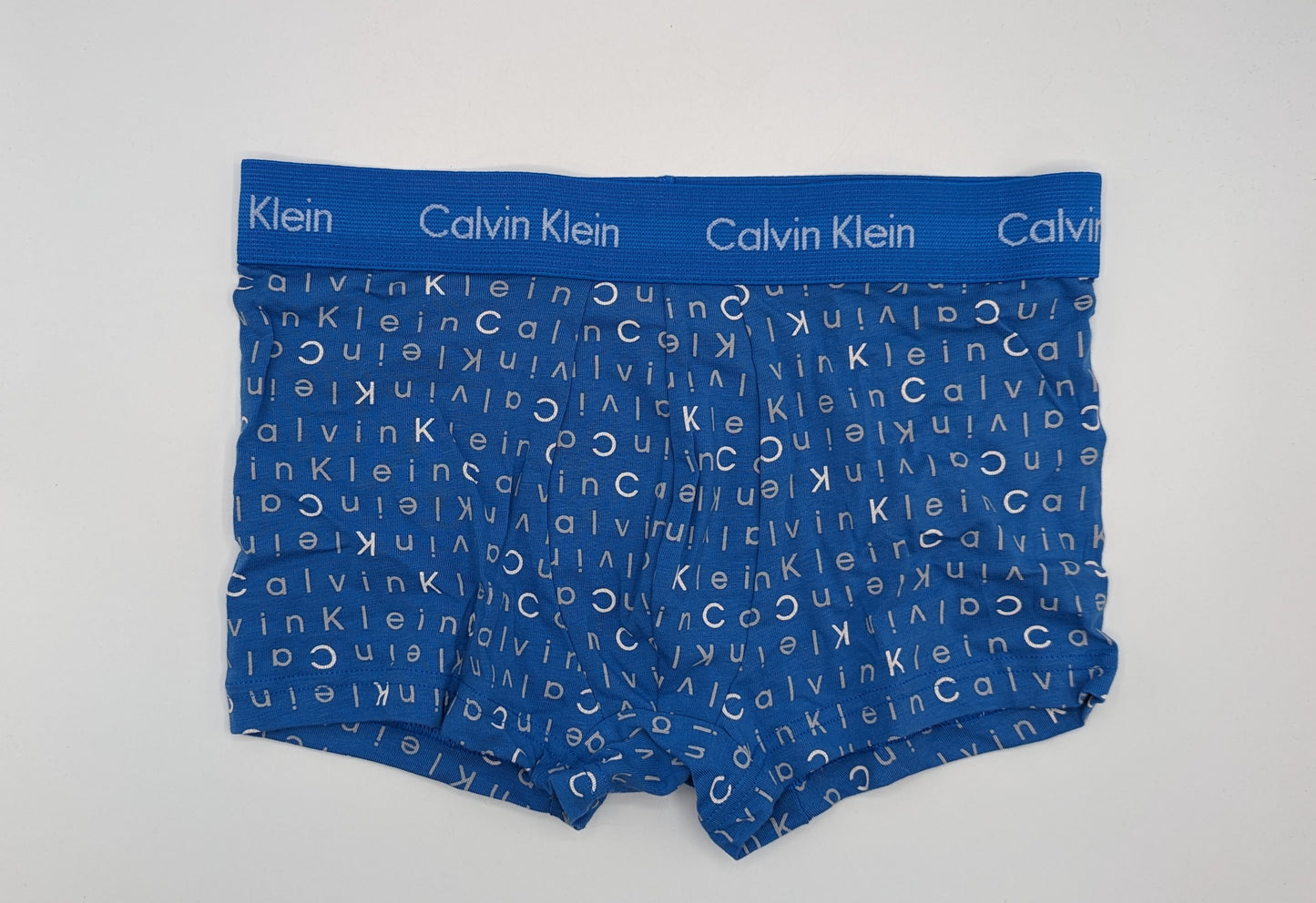 CALVIN KLEIN 3 Pack Cotton Stretch Boxer Trunks - Blue/Grey/White