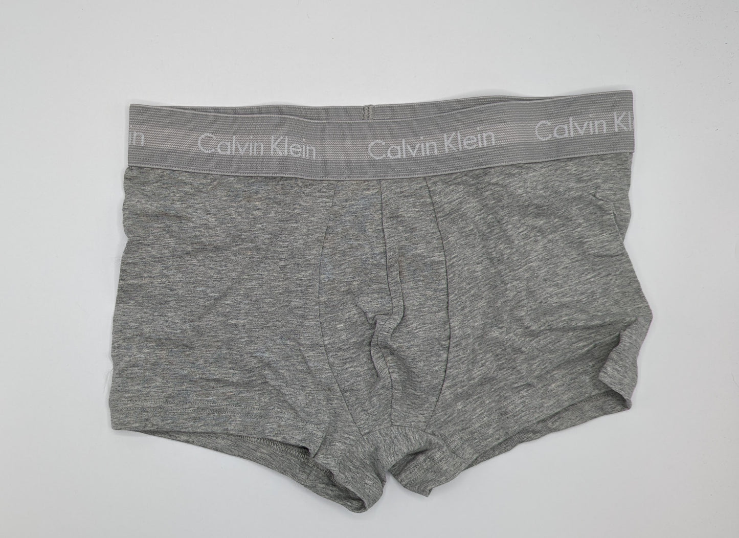 CALVIN KLEIN 3 Pack Cotton Stretch Boxer Trunks - Blue/Grey/White