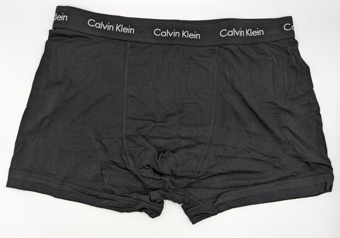 CALVIN KLEIN 3 Pack Cotton Stretch Boxer Trunks - Black