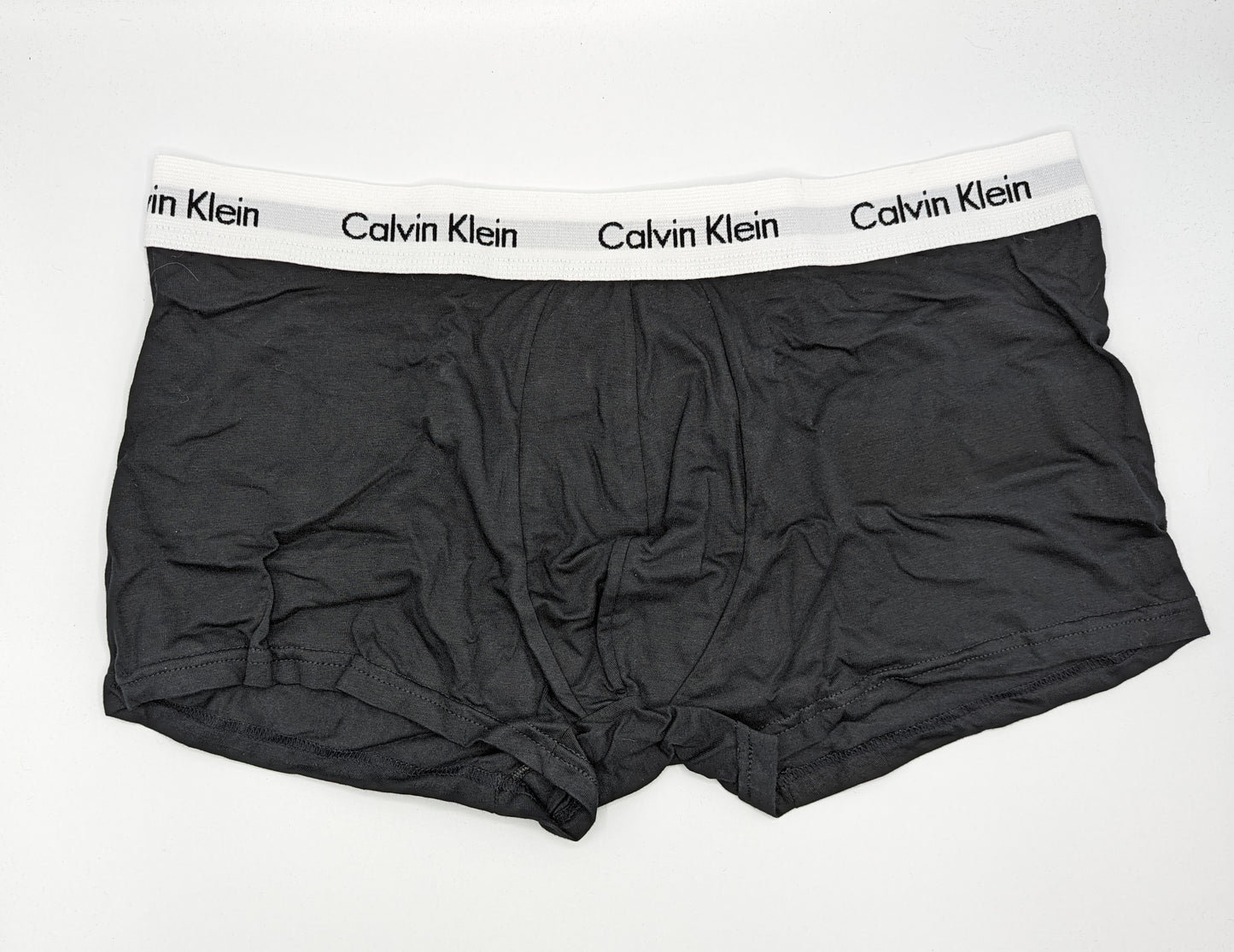 CALVIN KLEIN 3 Pack Cotton Stretch Boxer Trunks - Black