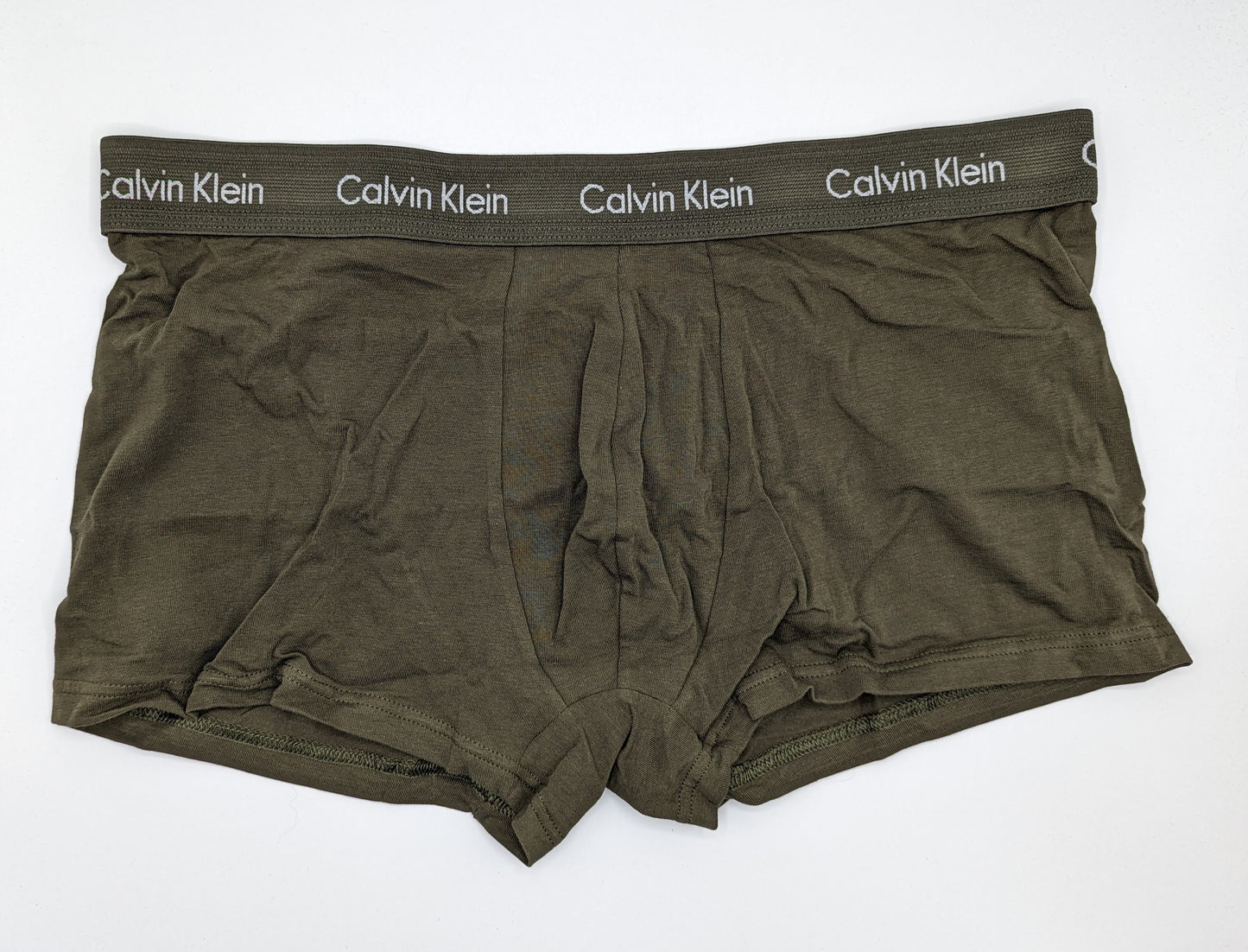 CALVIN KLEIN 3 Pack Cotton Stretch Boxer Trunks - Grey/Blue/green