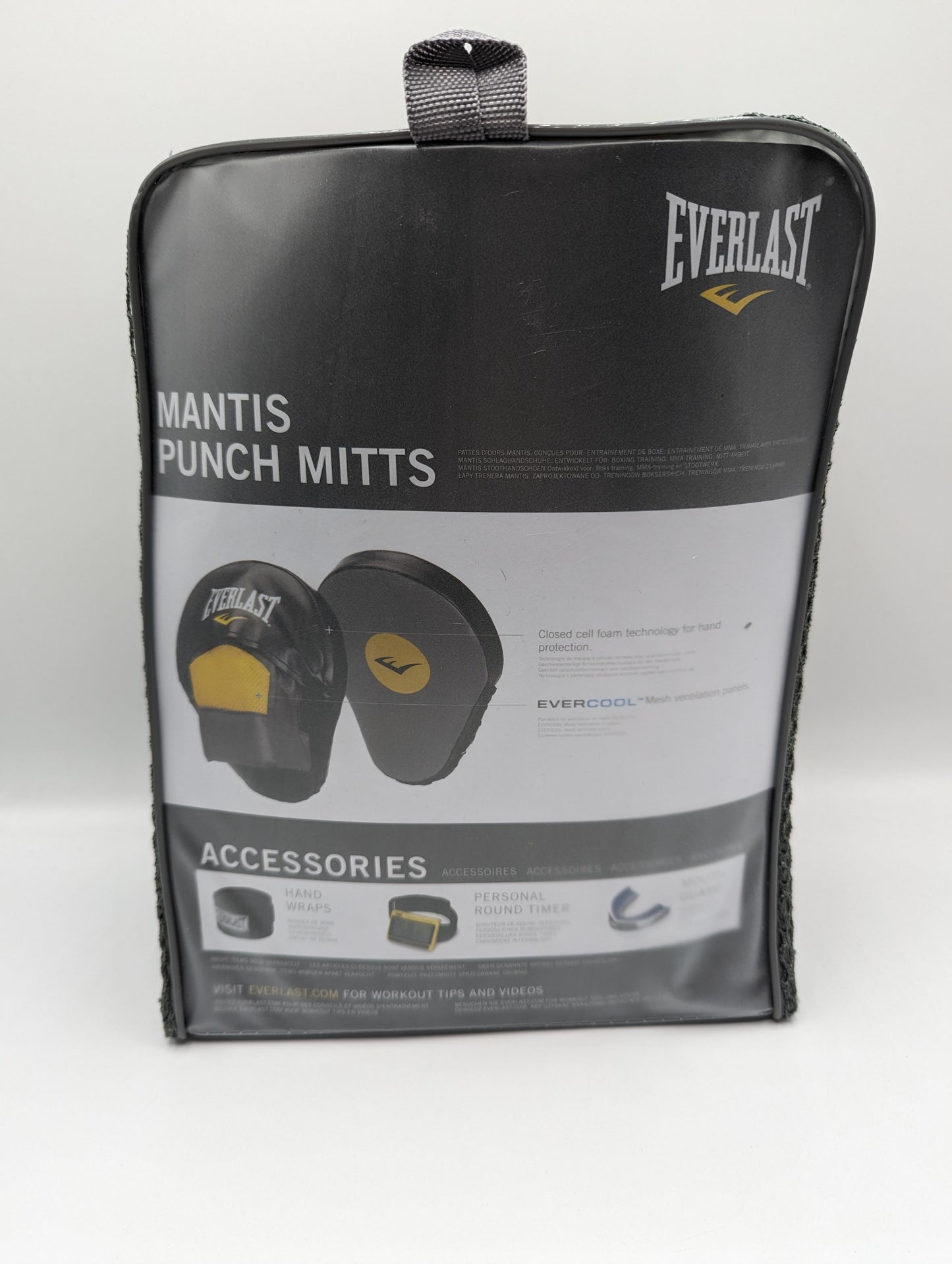 Everlast Punch Mitt Boxing - Black/Yellow