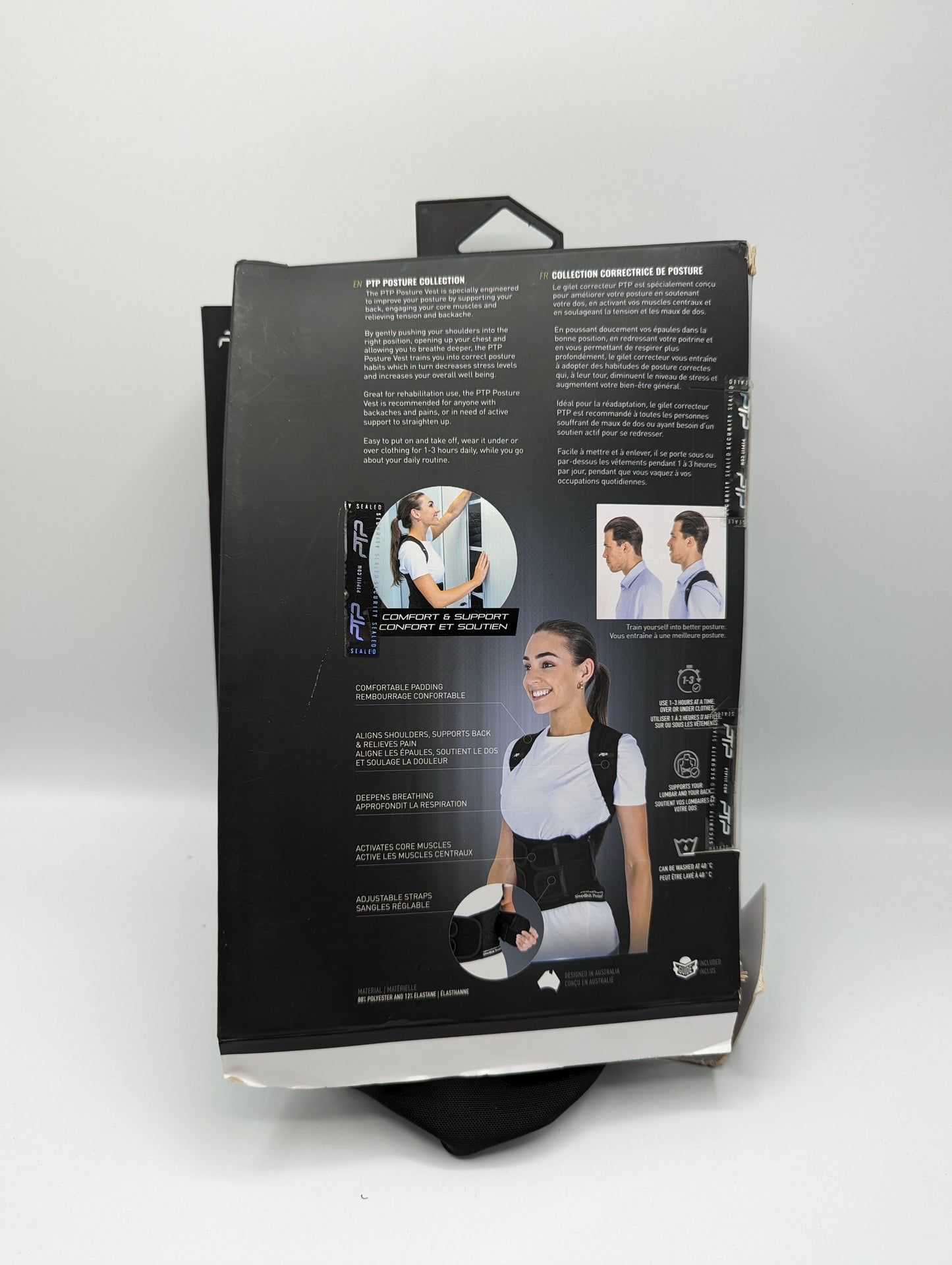 PTP Posture Vest Adults - Black