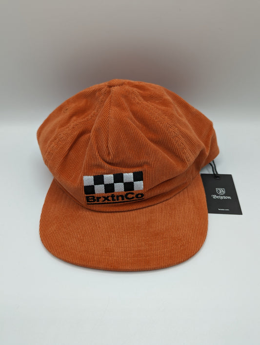 Brixton Burns Snapback Cap - Peach/Orange