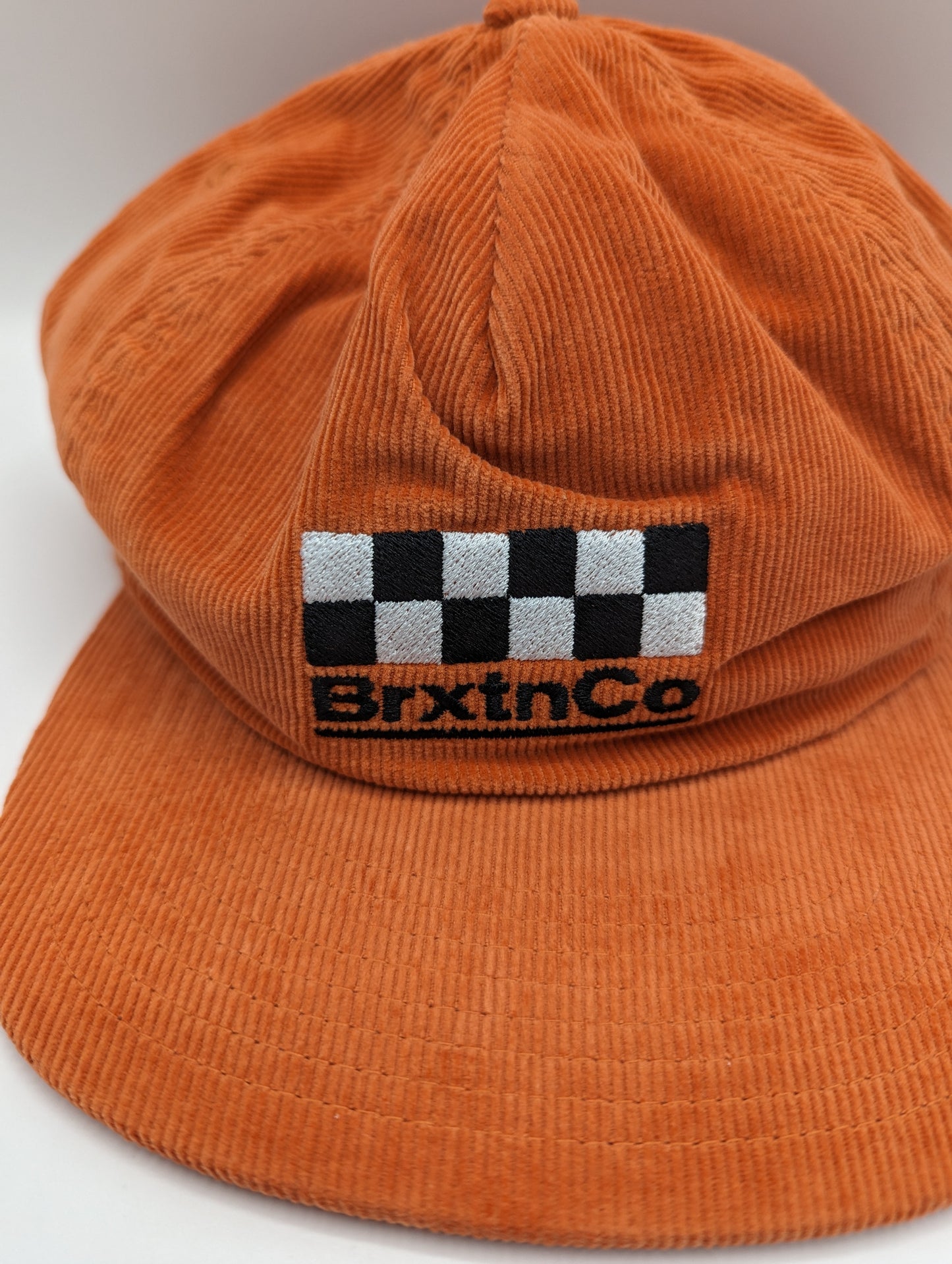 Brixton Burns Snapback Cap - Peach/Orange