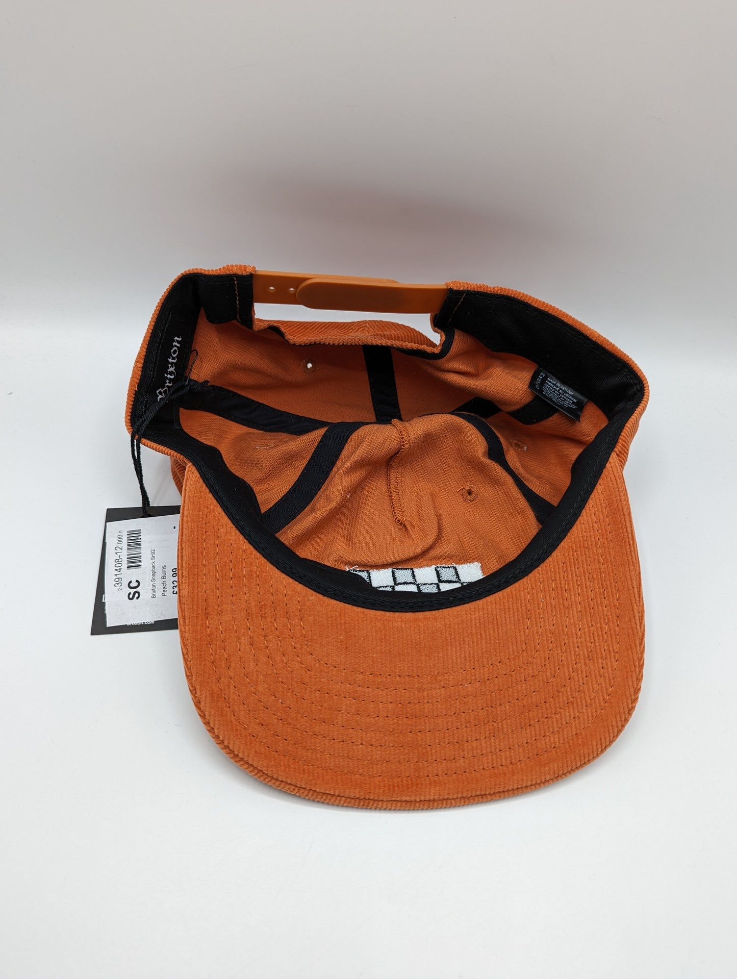 Brixton Burns Snapback Cap - Peach/Orange