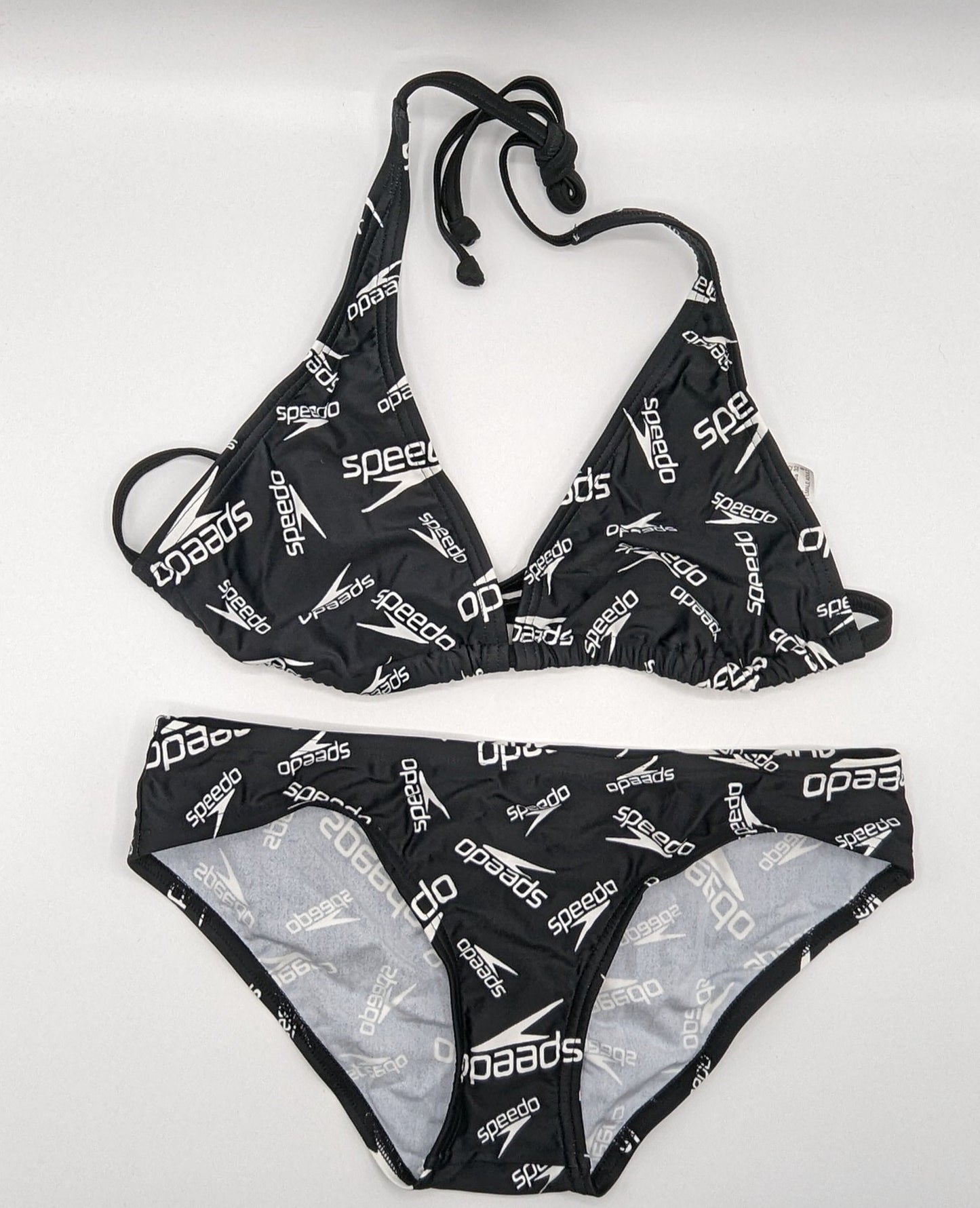 Speedo Ladies Logo Bikini - Black/White