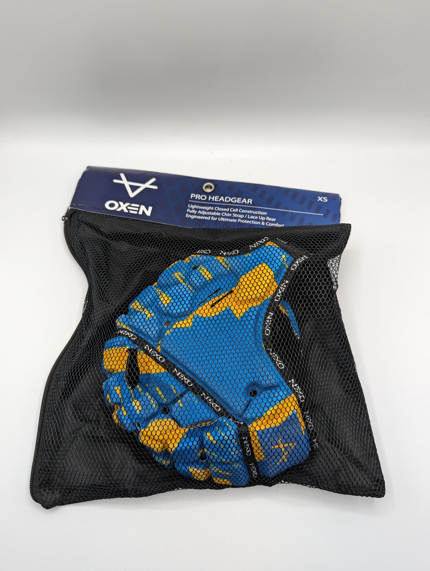 OXEN Pro Junior Rugby Head Guard - Black/Yellow