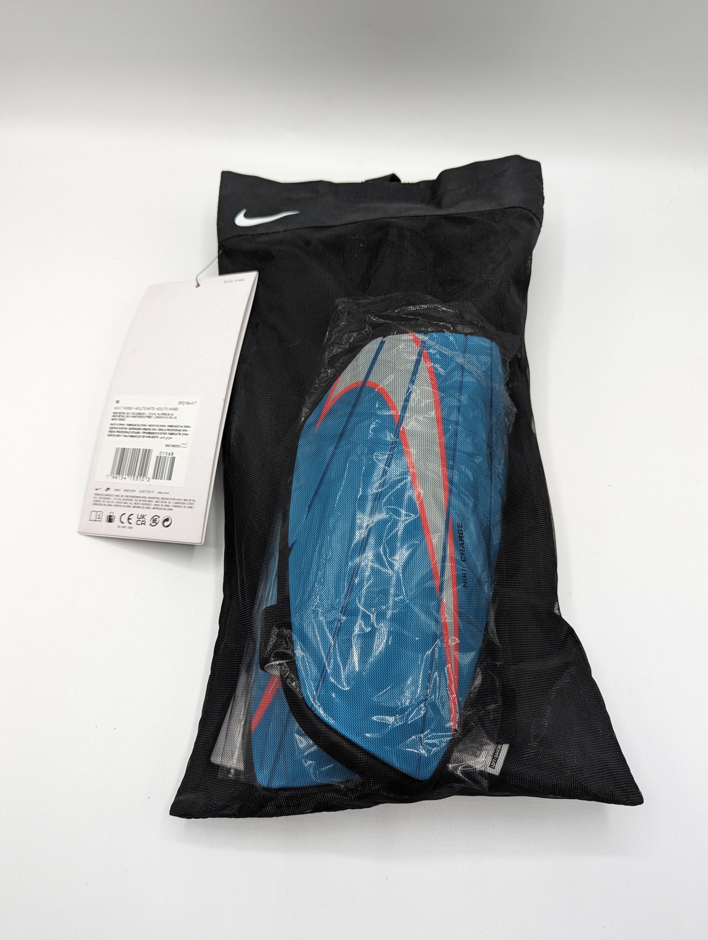 Nike Charge Adults Shin Pads- Blue/Pink