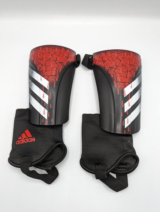 Adidas Predator SG Match Shin Pads - Adults - Red/Black