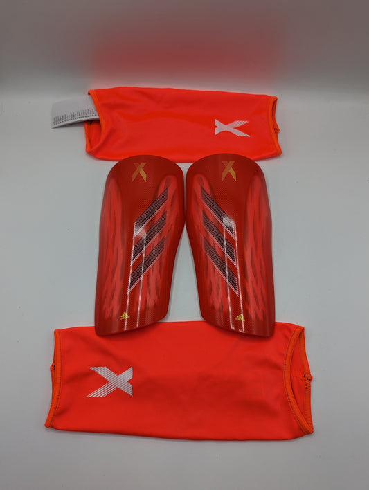 Adidas X SG League Shin Pads - Adults - Red/Orange