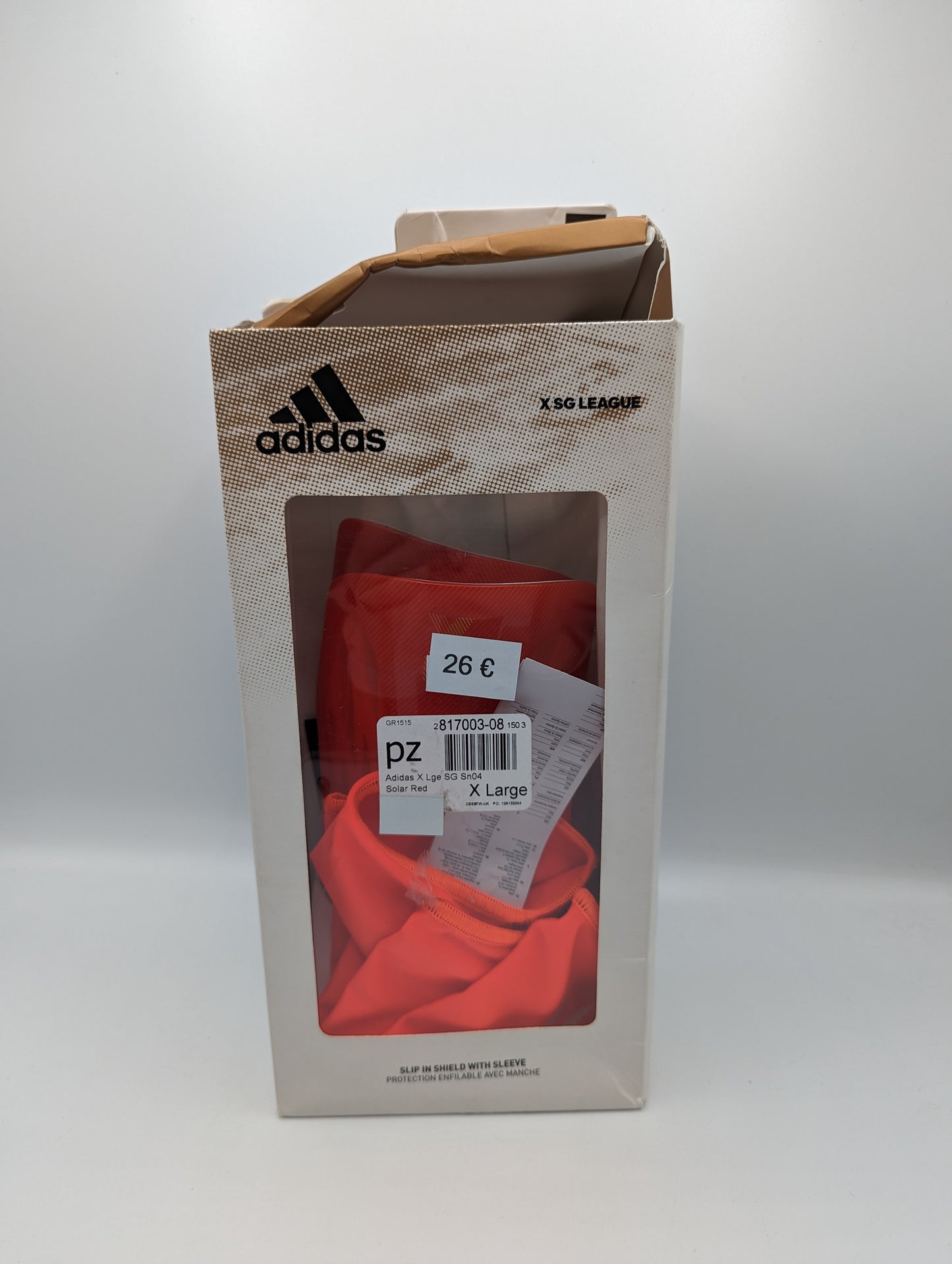 Adidas X SG League Shin Pads - Adults - Red/Orange