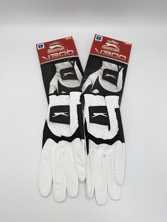 X2 SlazengerV300 Mens Golf Gloves - White