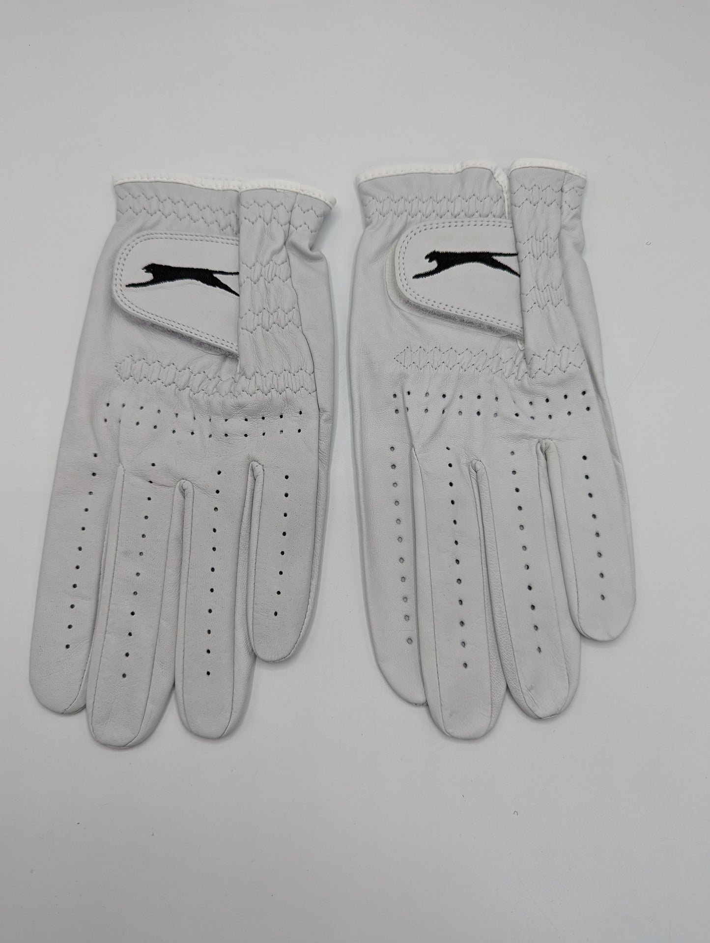 X2 SlazengerV500 Leather Mens Golf Gloves - White