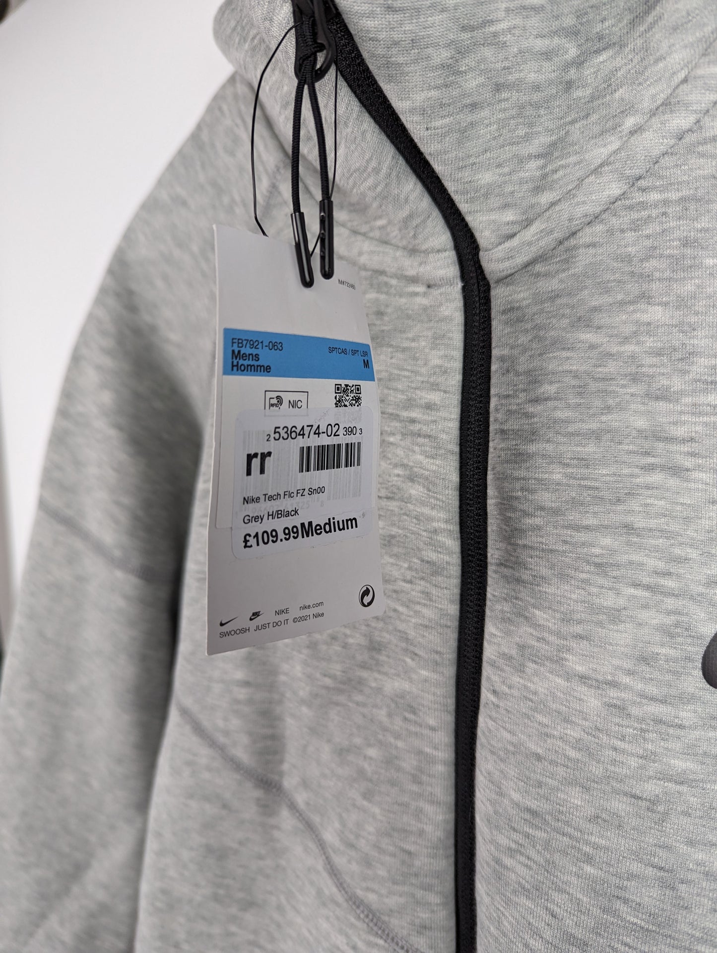 Nike Mens Sportswear Tech Fleece Windrunner Jacket - Grey