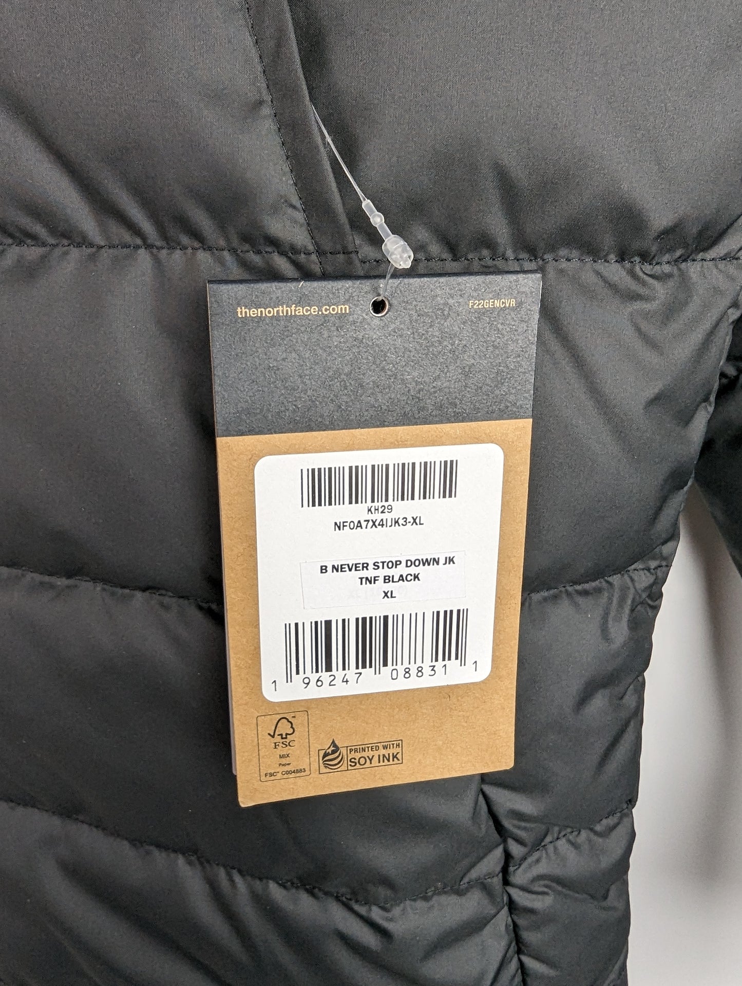 The North Face Boys Never Stop Down Jacket - Black