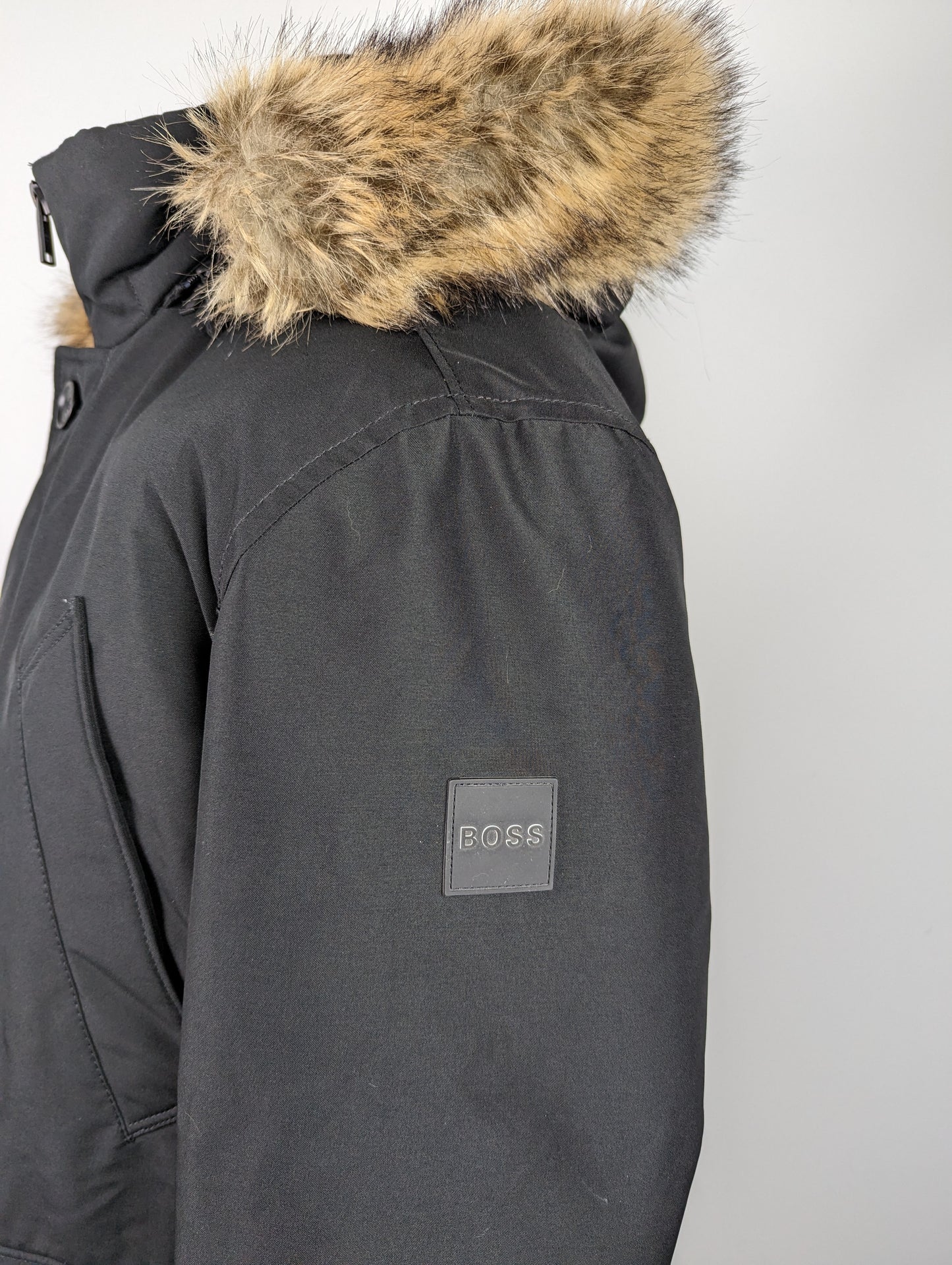 HUGO BOSS Down Filled Parka-  Black- Mens