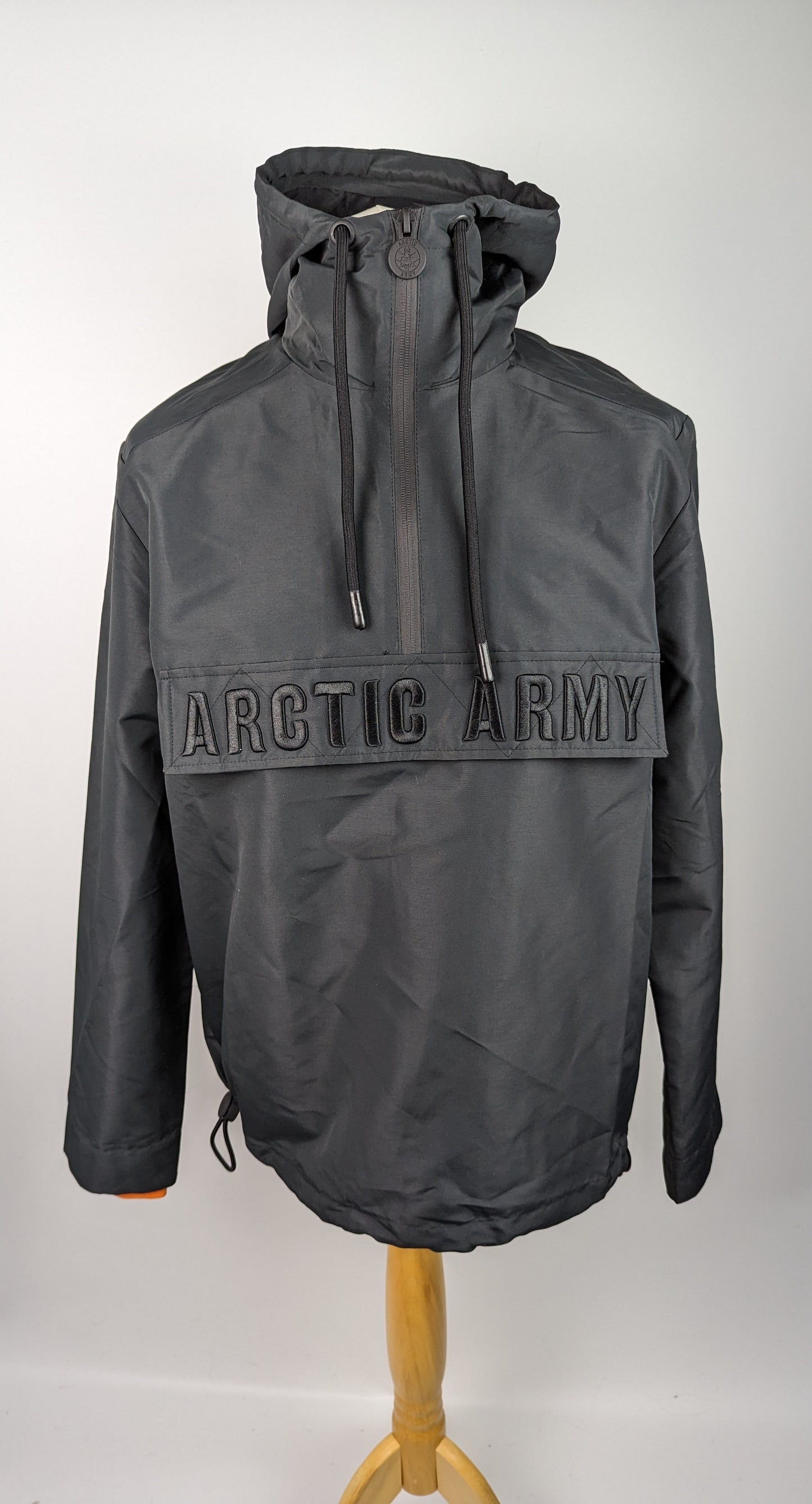 ARCTIC ARMY Mens Zip Windbraker Jacket - Black