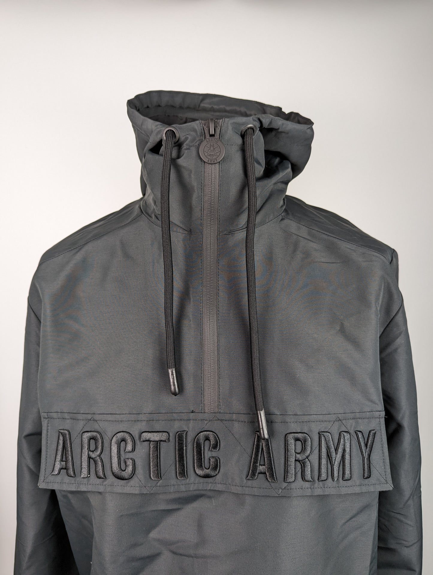 ARCTIC ARMY Mens Zip Windbraker Jacket - Black