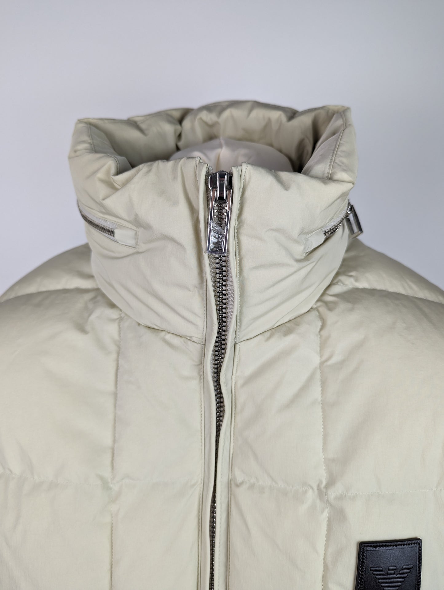 Emporio Armani Mens Down Jacket - Cream