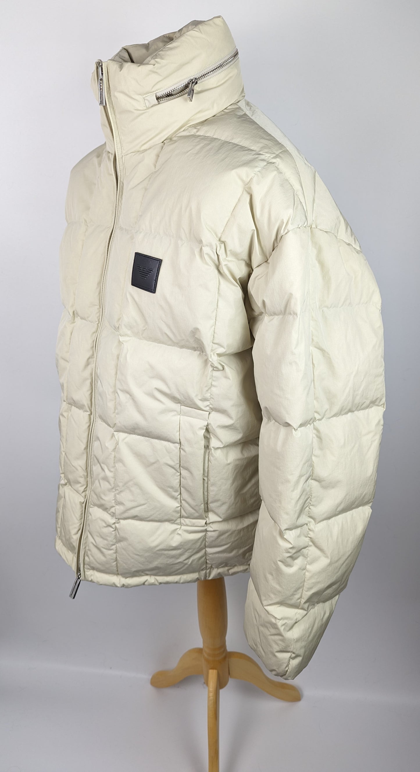 Emporio Armani Mens Down Jacket - Cream