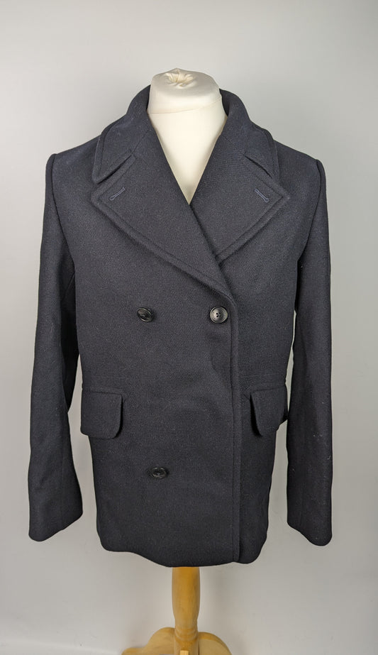 Ted Baker Flasby Italian Wool Blend Peacoat - Blue