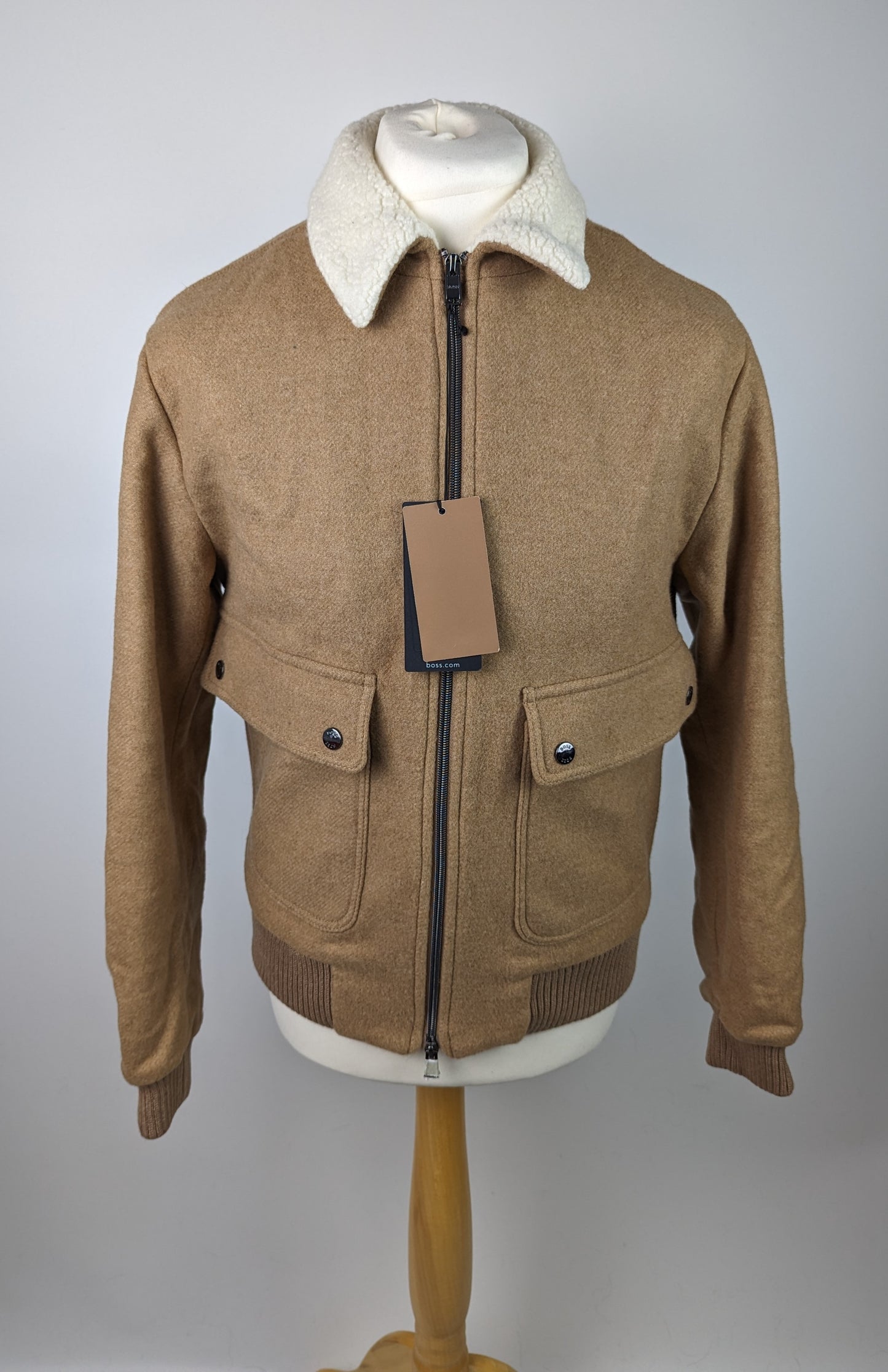 BOSS Mens C-Hanry-224 Jacket - Medium Beige/Brown