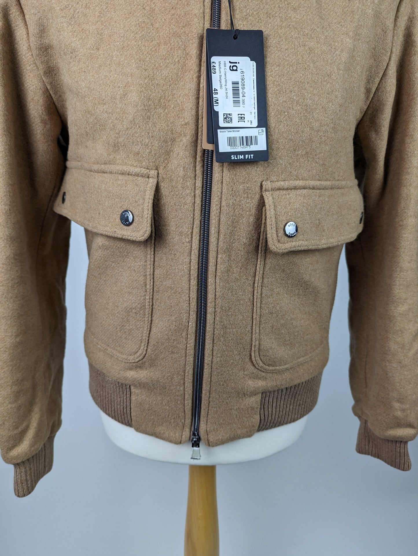 BOSS Mens C-Hanry-224 Jacket - Medium Beige/Brown