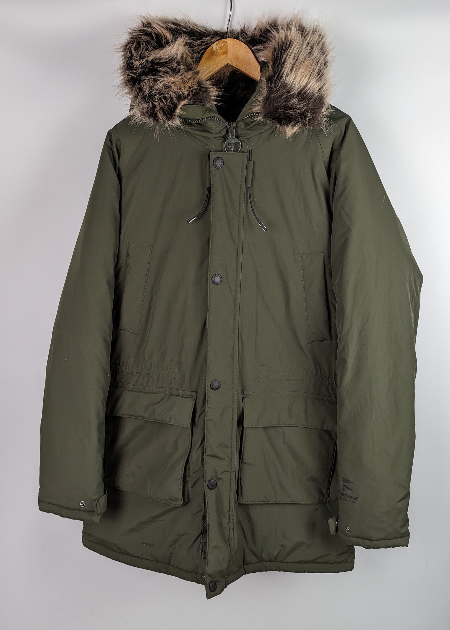 BARBOUR Mens Gustnado Parka Coat - Green