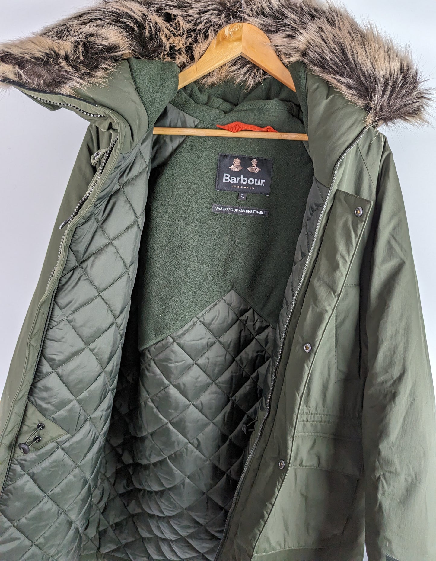 BARBOUR Mens Gustnado Parka Coat - Green