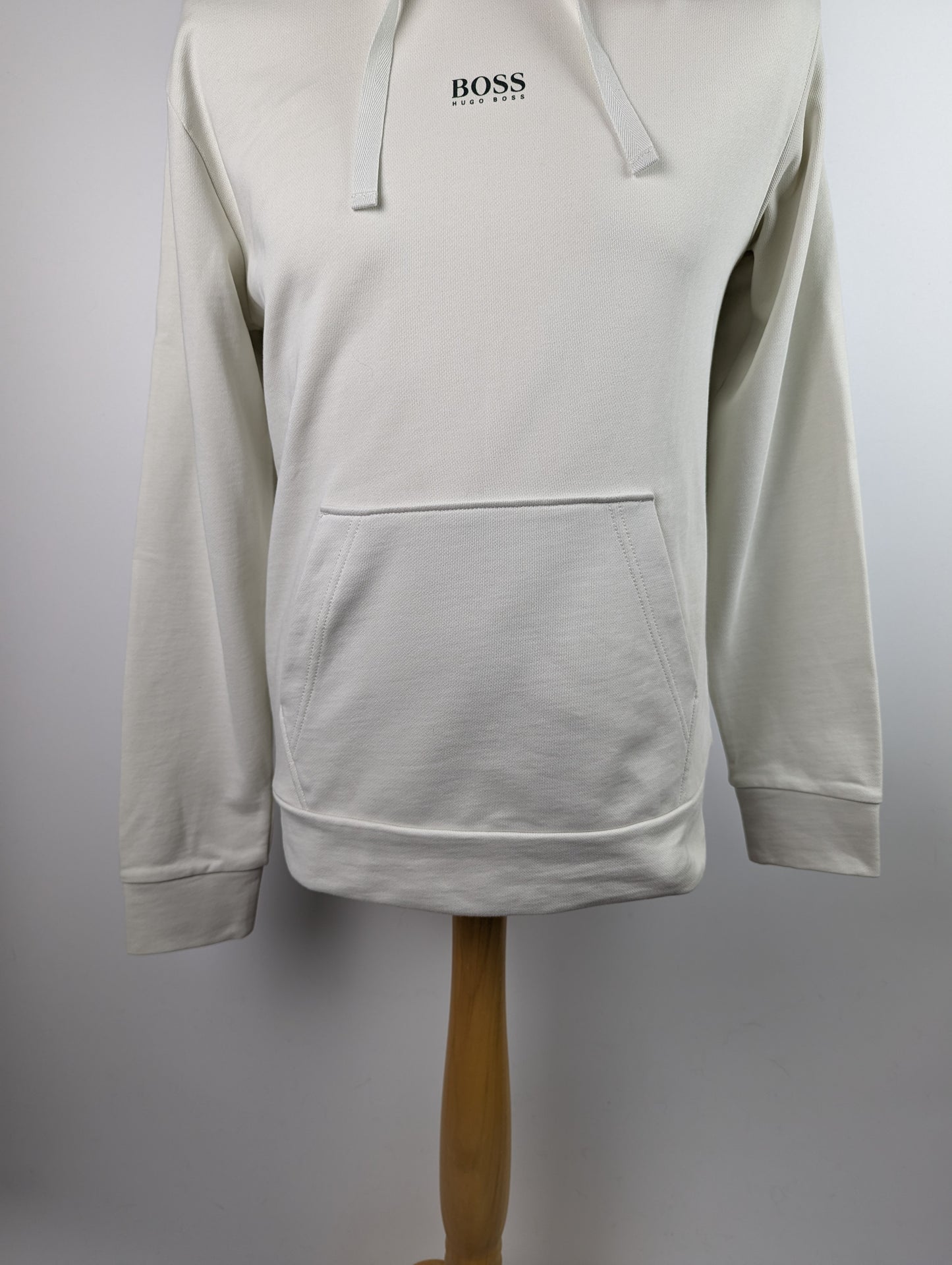 HUGO BOSS Mens WFree Hoodie - Off White