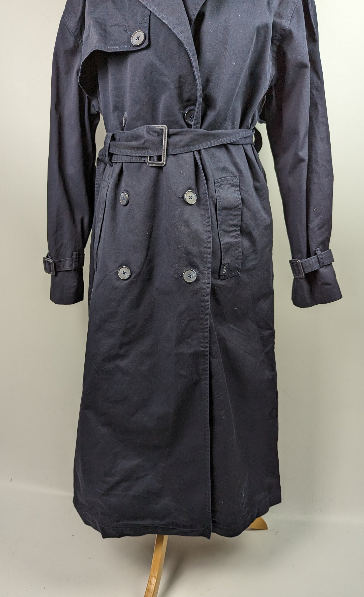 LEVIS Womens Slacker Trench Coat - Nightwatch Blue