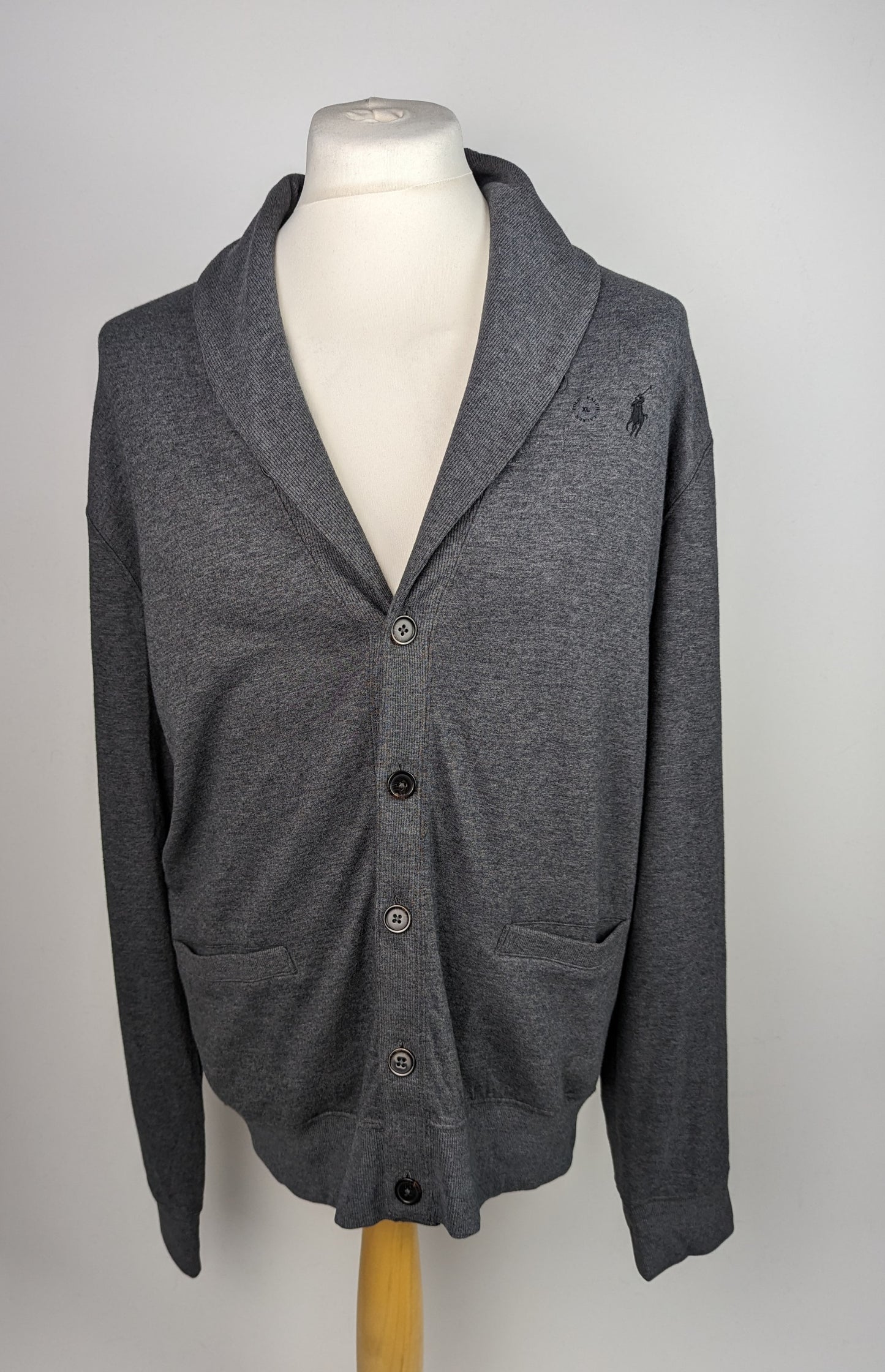 POLO RALPH LAUREN Mens Shawl Cardi - Grey