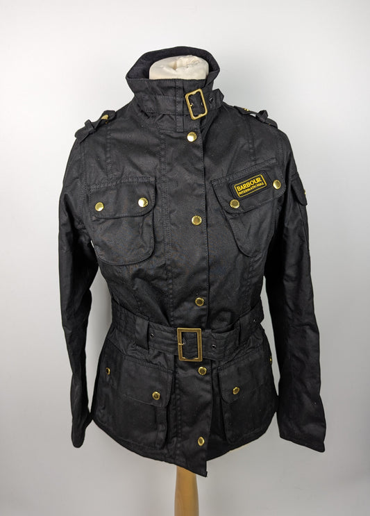 BARBOUR INTERNATIONAL Womens Waxed Jacket - Black