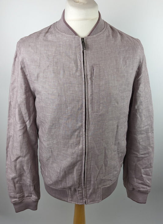 TED BAKER Tech Bomber Jacket - Dusky Pink