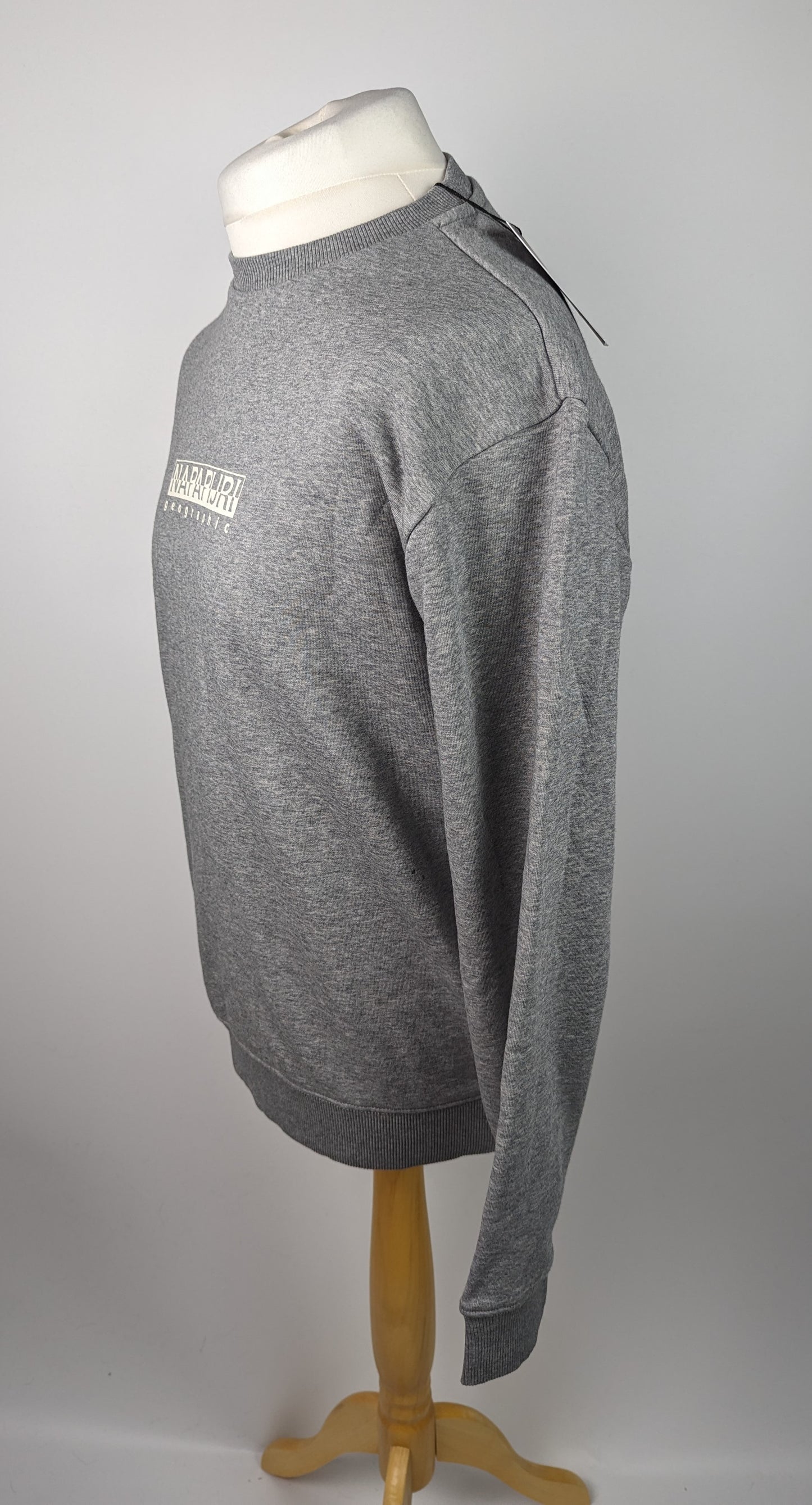 NAPAPIJRI Box Logo Crew Jumper- Grey