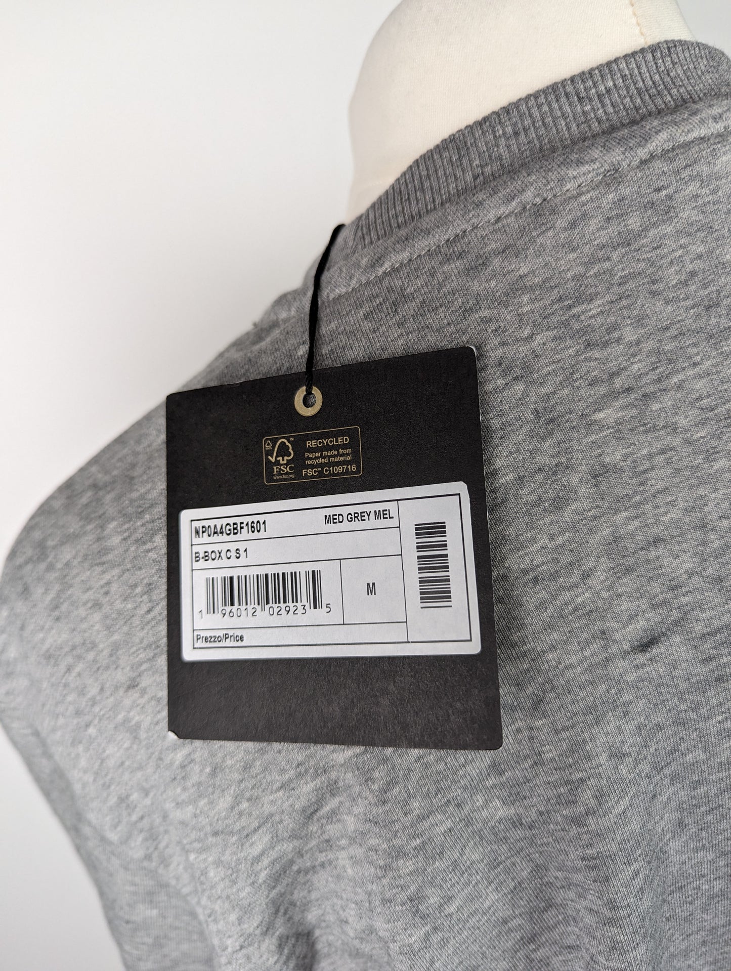 NAPAPIJRI Box Logo Crew Jumper- Grey