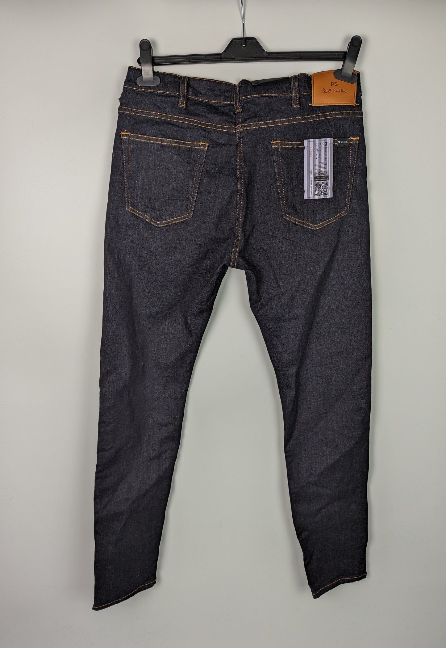 PAUL SMITH Mens Slim-Fit 'Crosshatch Stretch' Jeans - Indigo Blue