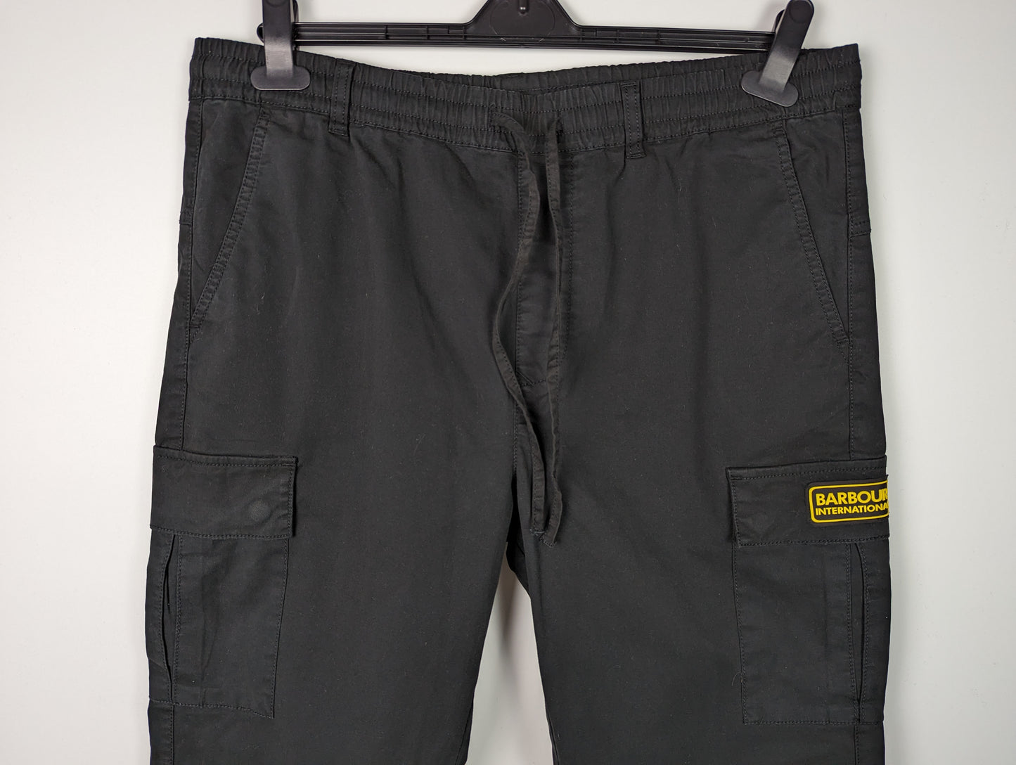 Barbour Mens International Cargo Trousers - Black