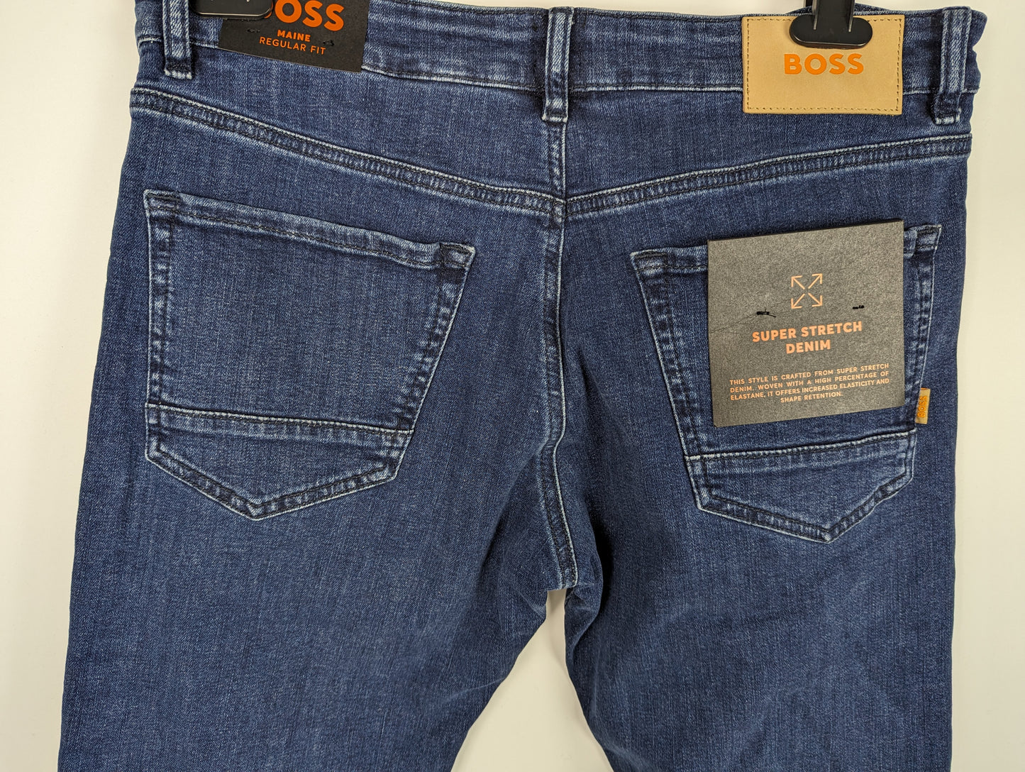 BOSS Mens Maine Regular Jeans - Blue