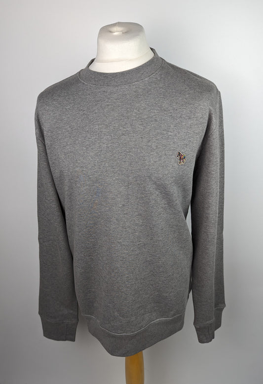 PS PAUL SMITH Zebra Reg Fit Mens Jumper - Grey