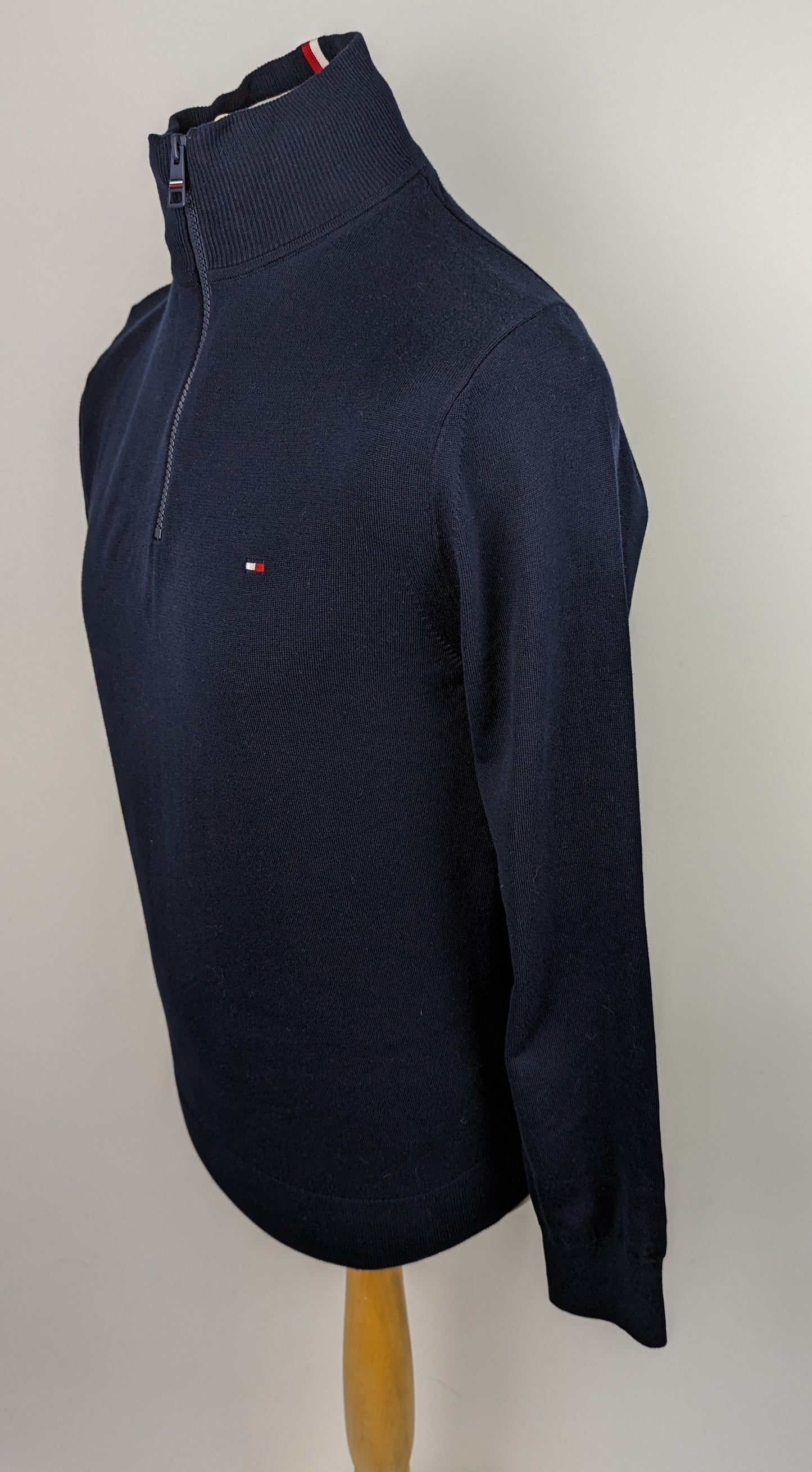 Tommy Hilfiger 1985 Half Zip Jumper- Navy Blue