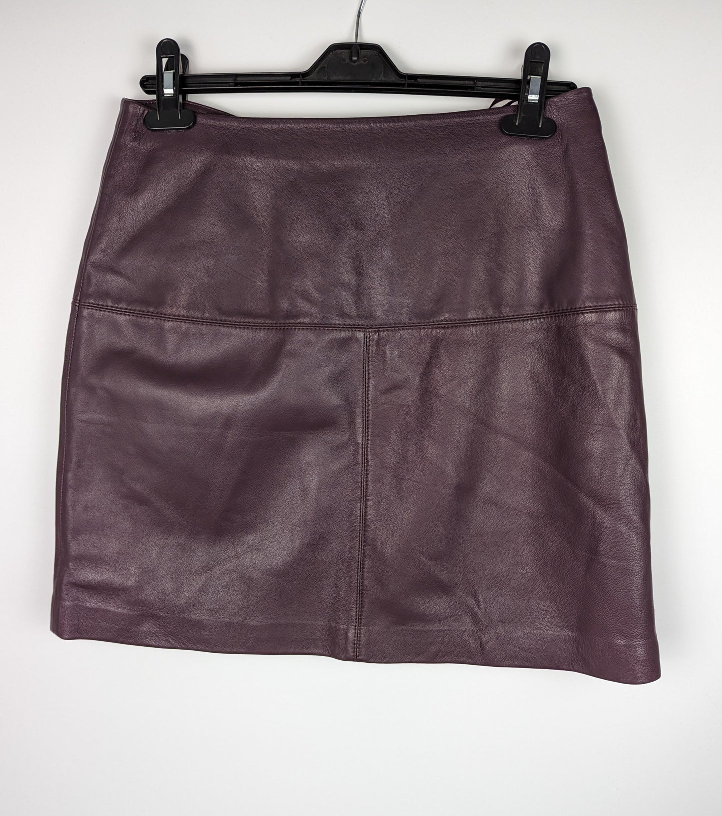 TED BAKER Womens Valiat Leather Mini Skirt - Purple