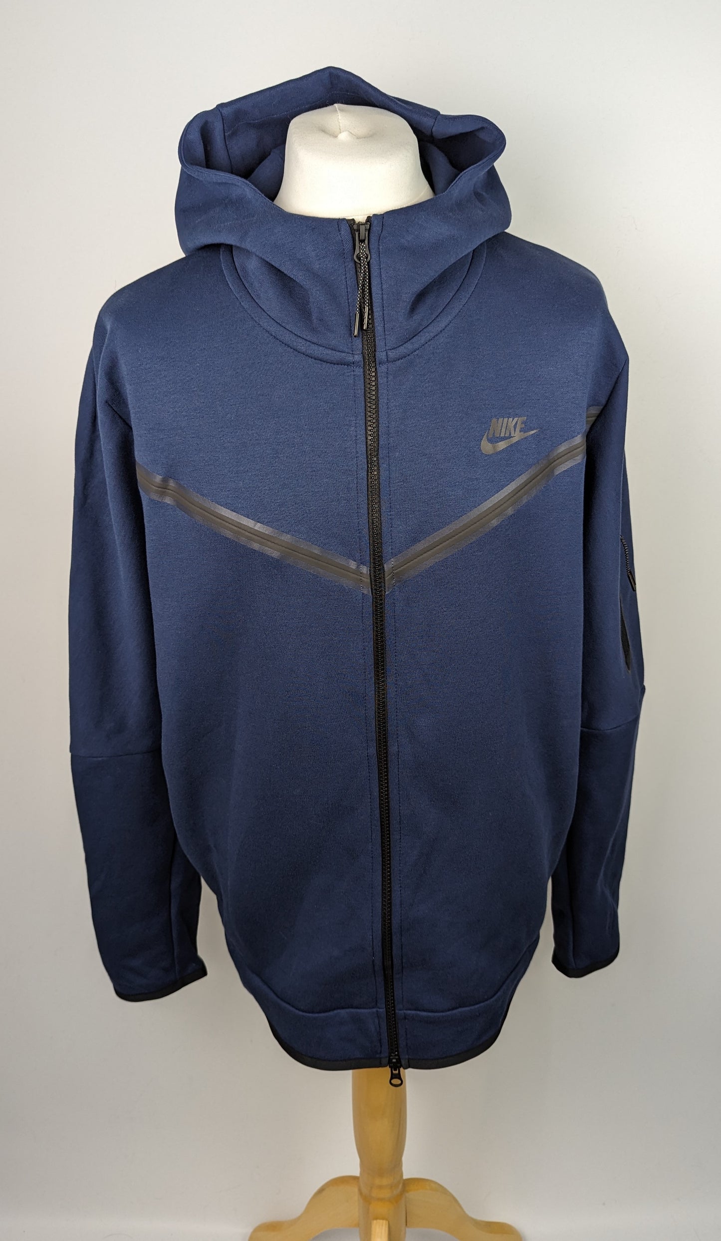 Nike Mens Tech Fleece Full Zip Hoodie - Blue