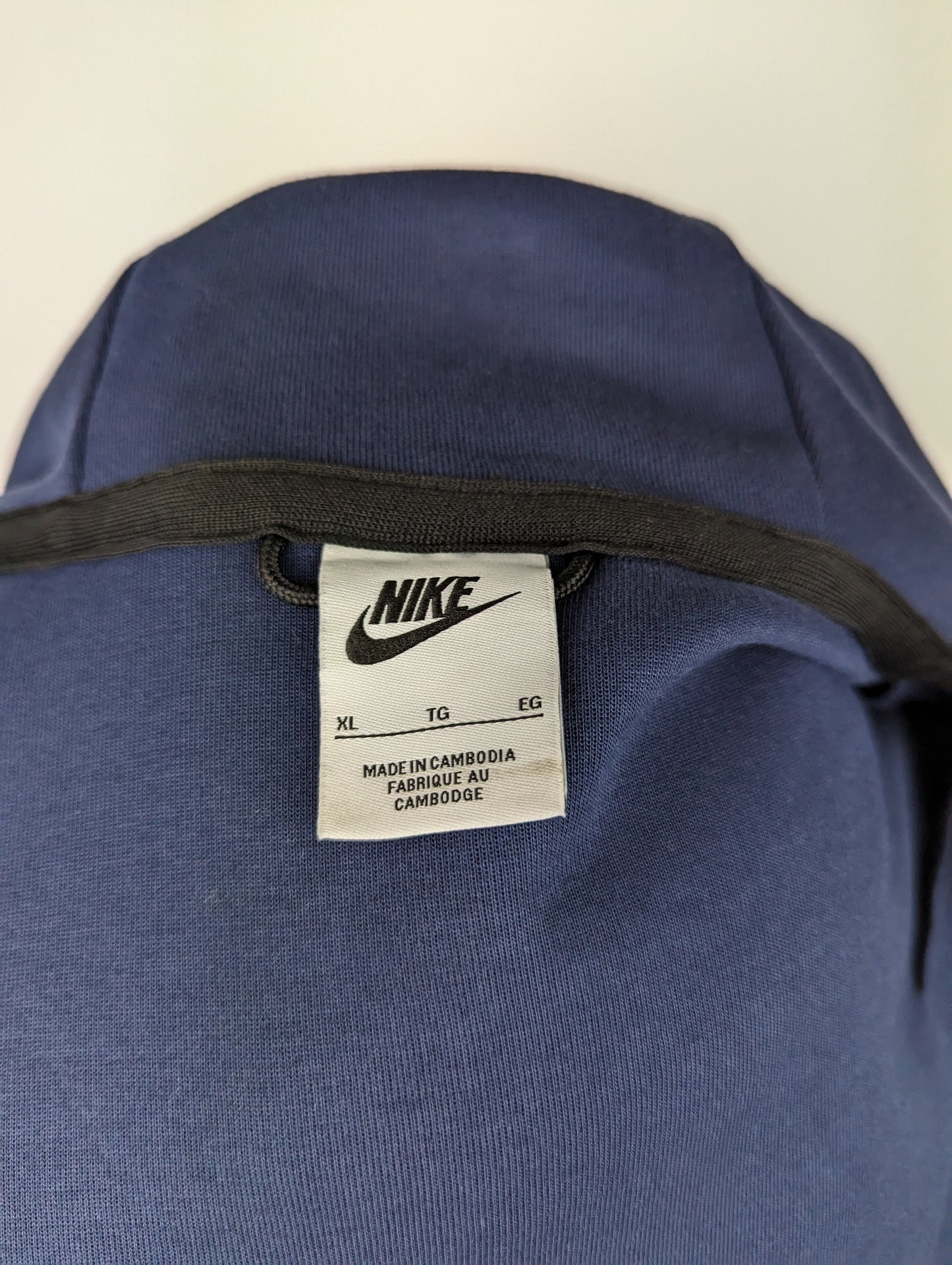 Nike Mens Tech Fleece Full Zip Hoodie - Blue