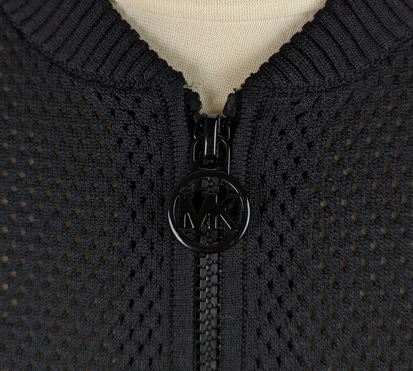 MICHAEL KORS Logo Mesh Tape Tracksuit Jacket - Black