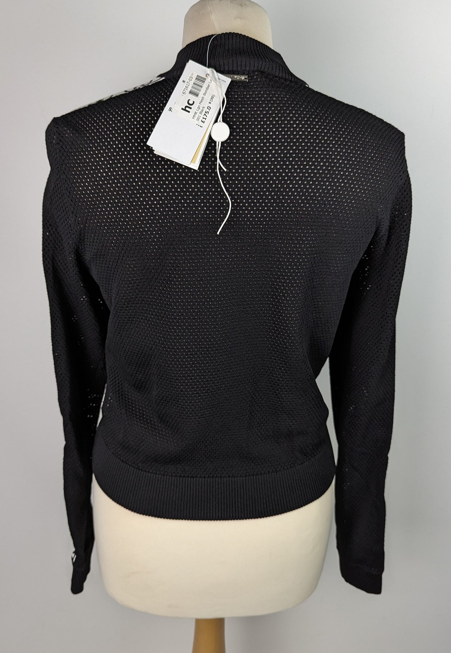 MICHAEL KORS Logo Mesh Tape Tracksuit Jacket - Black