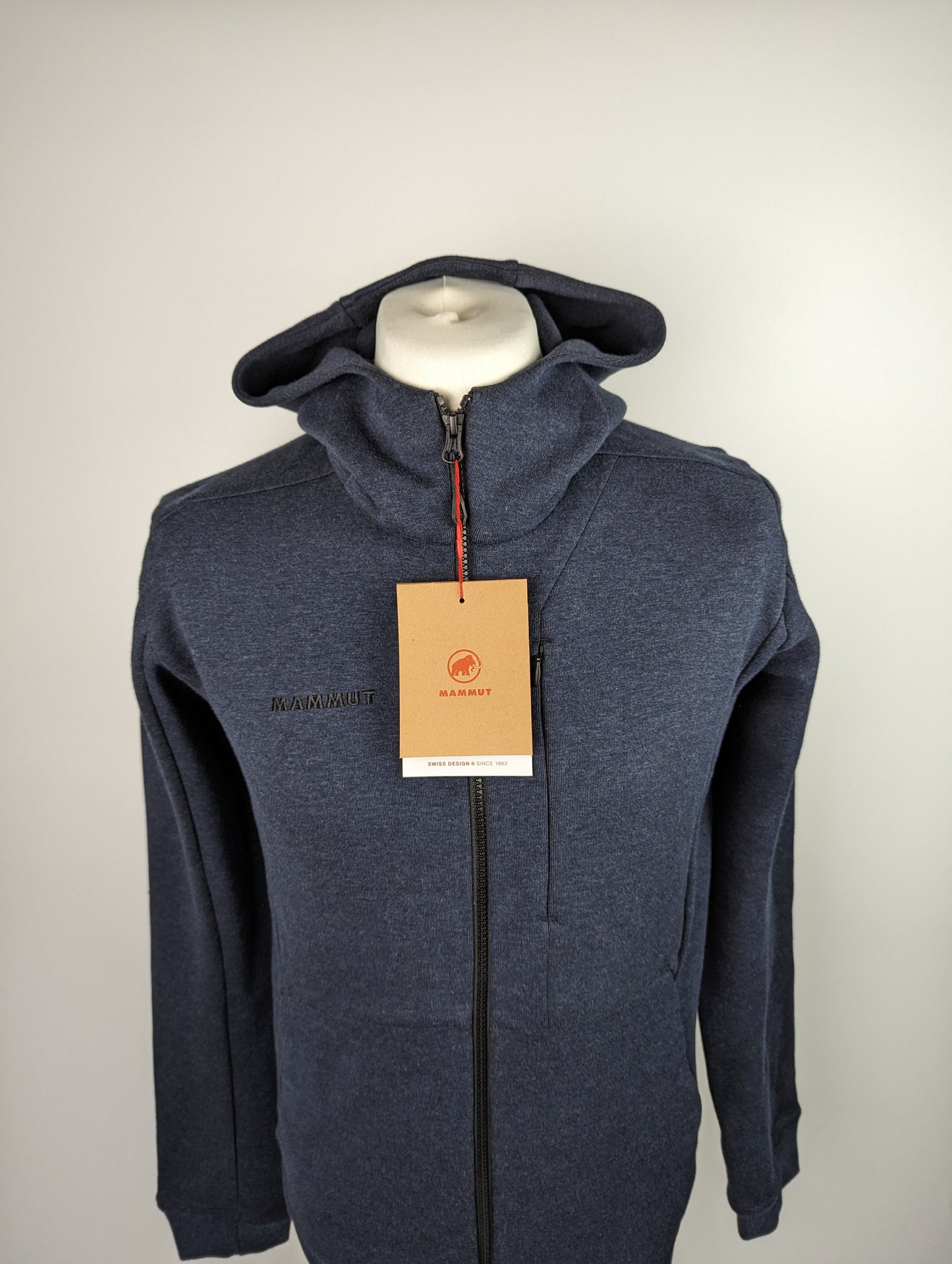 Mammut Dyno Full Zip Hoodie Mens - Navy Blue