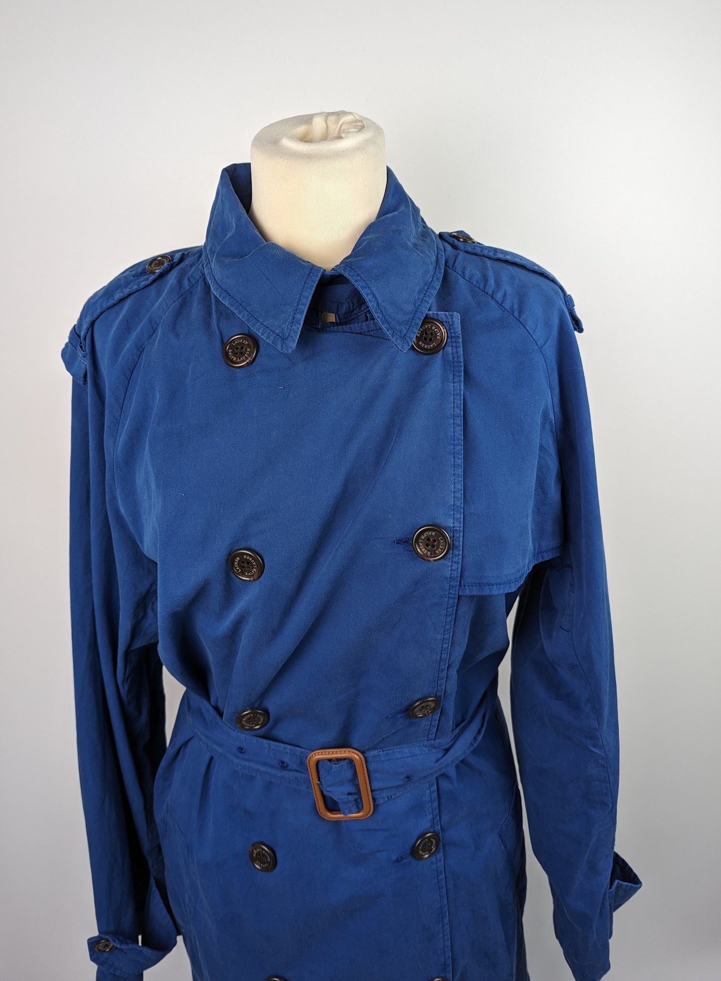 RALPH LAUREN Faustino Trench Coat - Indigo